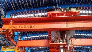 Suction and discharge crane